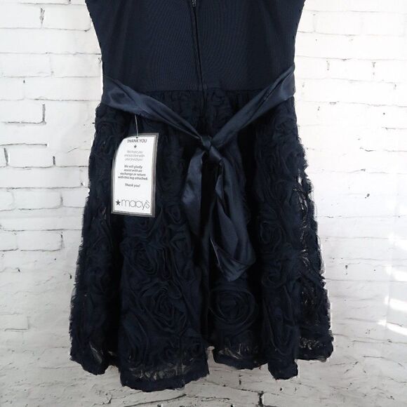 TRIXXI BLUE SPAGHETTI STRAP SWEETHEART NECKLINE FIT AND FLAIR PROM DRESS NWT - Picture 12 of 15